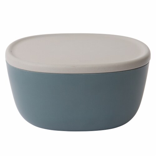 BergHOFF Leo Bamboo Covered Bowl - Blue Perspective: front