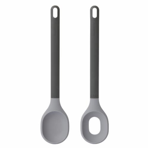 BergHOFF Leo Silicone Salad Serving Set - Gray Perspective: front