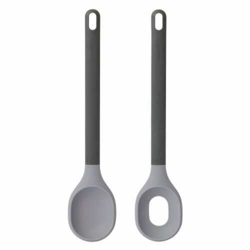 BergHOFF Leo Silicone Salad Serving Set - Gray Perspective: front