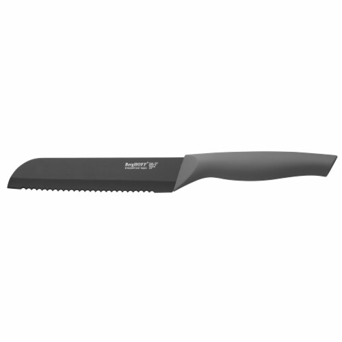 BergHOFF Essentials Ergonomic Stainless Steel Bread Knife with Sleeve Perspective: front