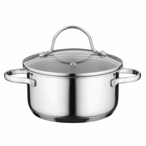 BergHOFF Stainless Steel Covered Casserole Pan Perspective: front