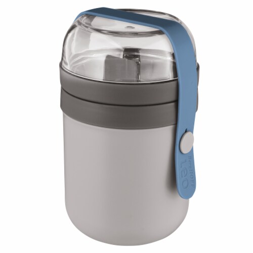 BergHOFF Leo Dual Lunch Pot - Grey & Blue Perspective: front