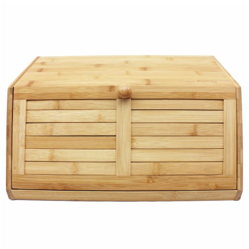 BergHOFF Bamboo Bread Box Perspective: front
