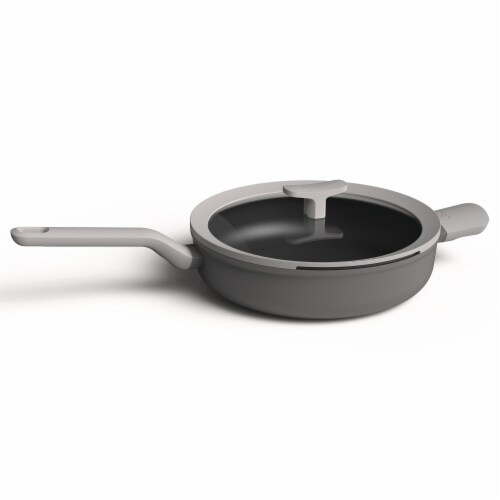 BergHOFF Leo Non-Stick Covered Saute Pan - Grey Perspective: front