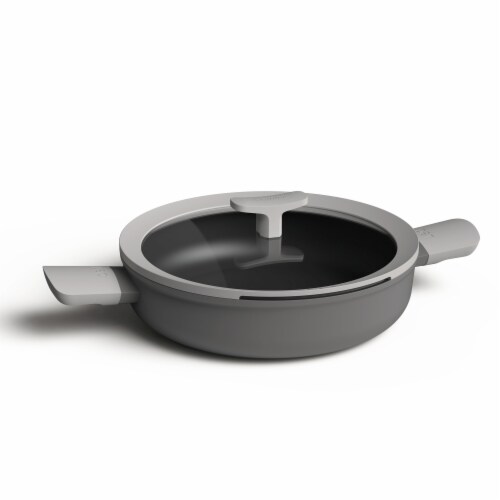 BergHOFF Leo Non-Stick Covered Saute Pan - Grey Perspective: front
