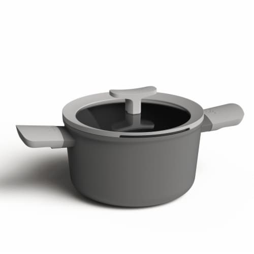 BergHOFF Leo Non-Stick Covered Casserole - Grey Perspective: front
