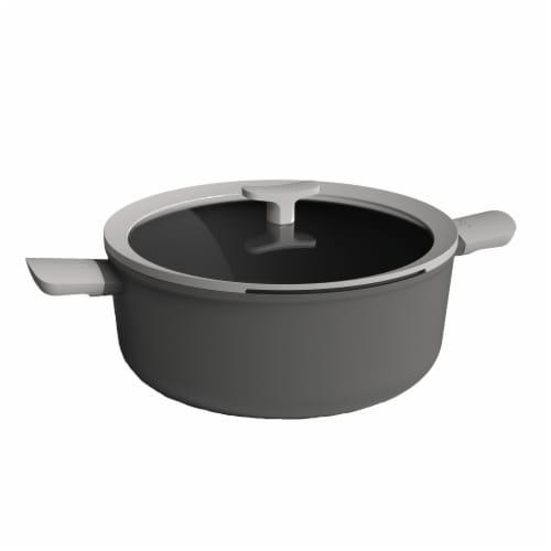 BergHOFF Leo Covered Stockpot - Grey Perspective: front
