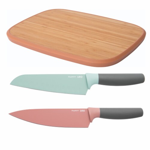 BergHOFF Leo Knife and Cutting Board Set Perspective: front