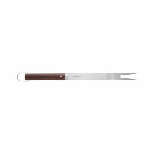 BergHOFF Essentials Wood Handle Carving Fork Perspective: front