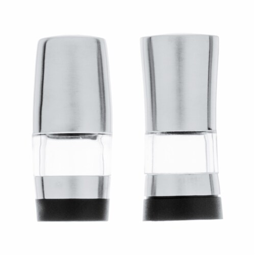 BergHOFF Geminis Stainless Steel Mini Salt & Pepper Dispensers Perspective: front
