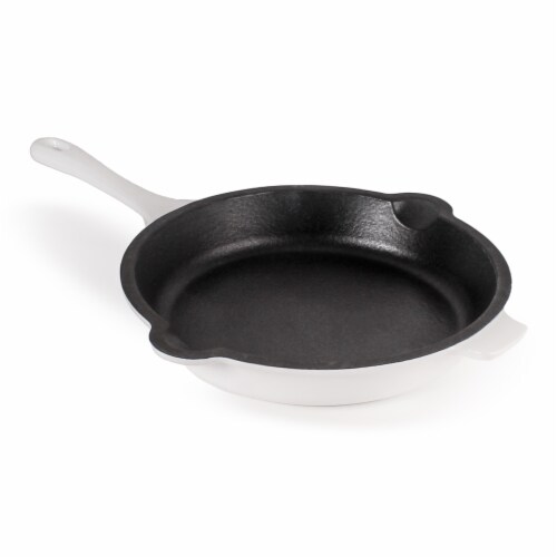 BergHoff Neo Cast Iron Fry Pan - White Perspective: front