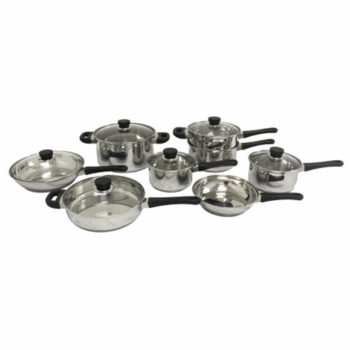 BergHOFF Stainless Steel Cookware Set Perspective: front