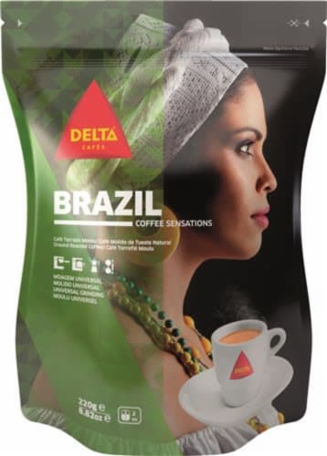 Delta Cafes Brazil Ground Coffee (Pack of 2) Perspective: front