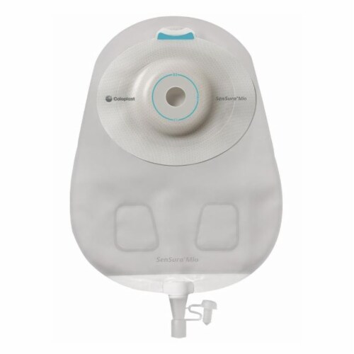 SenSura Mio Convex Urostomy Pouch Drainable 3/8 to 1-11/16 Stoma 1pc System 16837, 10 Ct Perspective: front