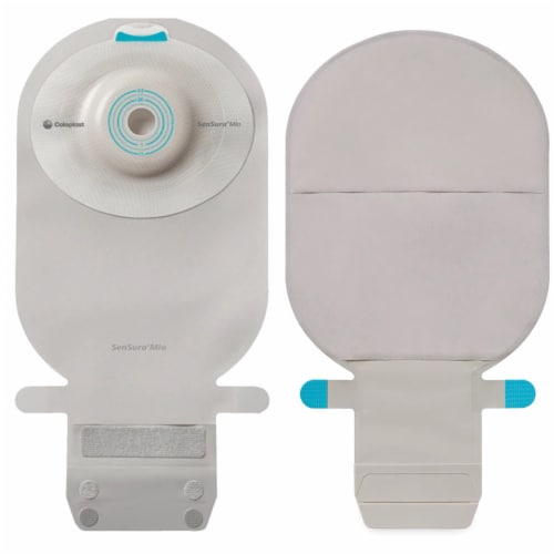 SenSura Mio Convex Ostomy Pouch Drainable 1.125 Stoma 1pc System 16742, 10 Ct Perspective: front