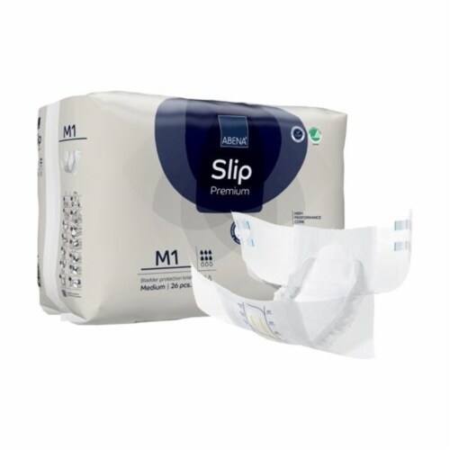 Abena Slip Premium M1 Adult Incontinence Brief M Heavy Absorbency 1000021284, 26 Ct Perspective: front