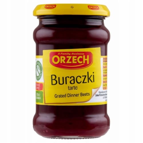 Orzech Grated Beetroot Jar Perspective: front