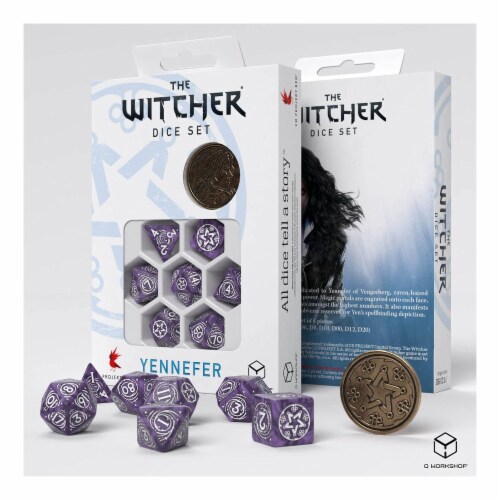 Q-Workshop Witcher Dice Set. Yennefer - Lilac and Gooseberries Q-Workshop Witcher Dice Set. Yennefer - Lilac and Gooseberries