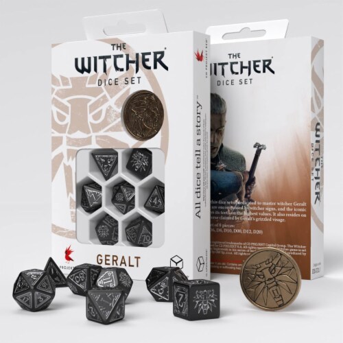 Q-Workshop The Witcher Dice Set. Geralt - Silver Sword Q-Workshop The Witcher Dice Set. Geralt - Silver Sword