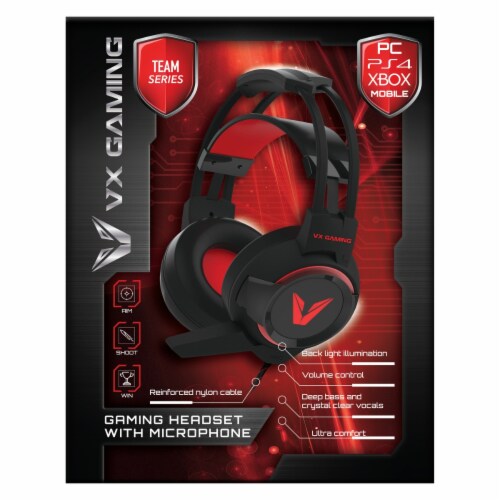 VX Gaming Team Series Gaming Headset with Mic Perspective: front