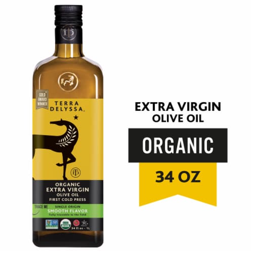 Terra Delyssa® First Cold Press Tunisian Organic Extra Virgin Olive Oil Perspective: front