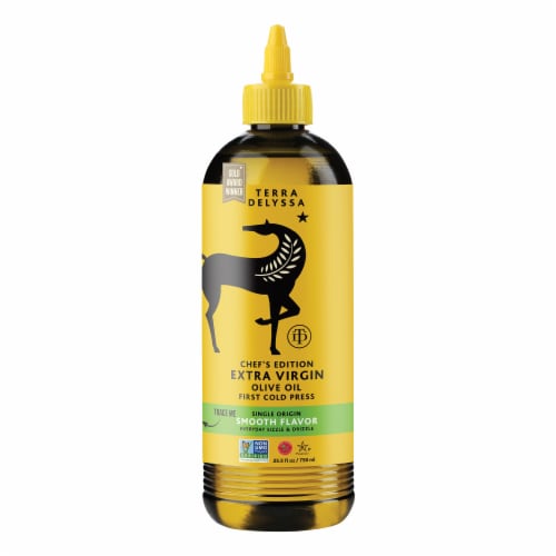 Terra Delyssa Extra Virgin Olive Oil Squeeze Bottle Perspective: front