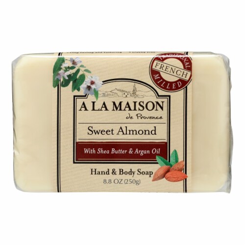 A La Maison - Bar Soap - Sweet Almond - 8.8 oz Perspective: front