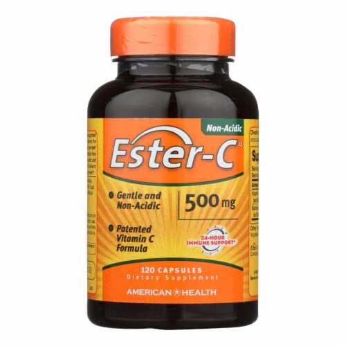 American Health - Ester-C - 500 mg - 120 Capsules Perspective: front