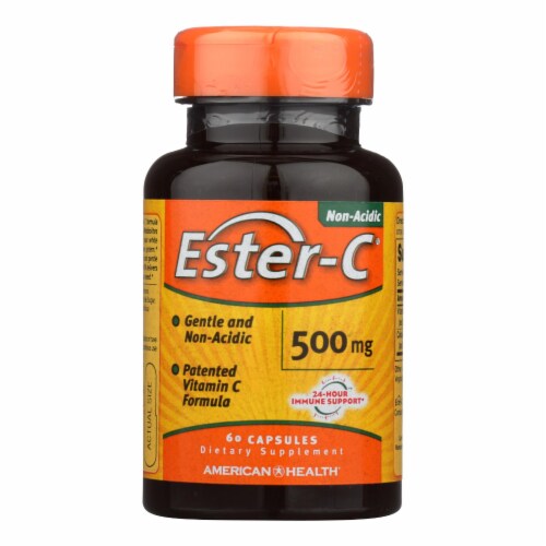 American Health - Ester-C - 500 mg - 60 Capsules Perspective: front