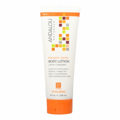 Andalou Naturals Body Lotion - Mandarin Vanilla Vitalizing - 8 fl oz Perspective: front