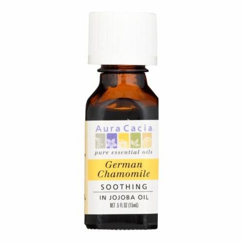 Aura Cacia - German Chamomile in Jojoba Oil - 0.5 fl oz Perspective: front