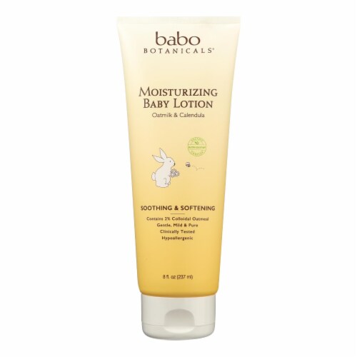 Babo Botanicals - Oatmilk Calendula Moisturizing Baby Lotion - 8 fl oz Perspective: front