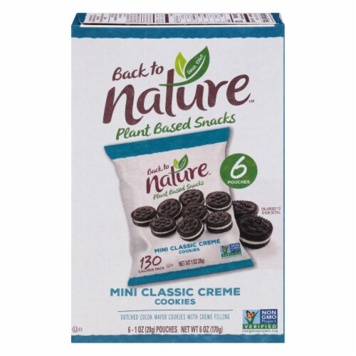 Back To Nature - Mini Classic Creme Cookie - Case of 4 - 6 OZ Perspective: front