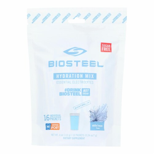 Biosteel - Hydration Electrolyte Drink Mix - White Freeze - 1 Each 1-16 CT Perspective: front