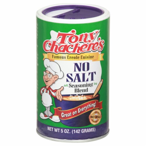 Tony Chachere's No Salt Creole Seasoning Perspective: front