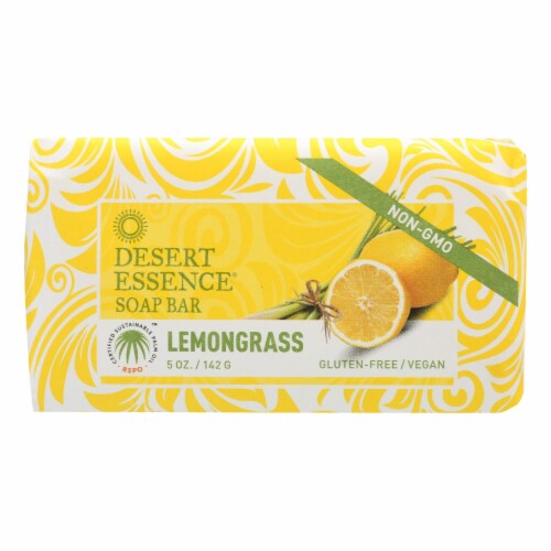 Desert Essence - Bar Soap - Lemongrass - 5 oz Perspective: front