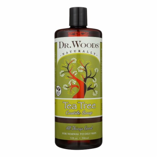 Dr. Woods Pure Castile Soap Tea Tree - 32 fl oz Perspective: front