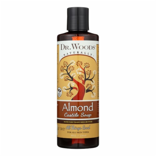 Dr. Woods Shea Vision Pure Castile Soap Almond with Organic Shea Butter - 8 fl oz Perspective: front