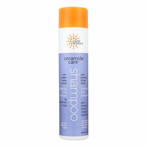 Earth Science Ceramide Care Fragrance Free Shampoo - 10 FL oz. Perspective: front