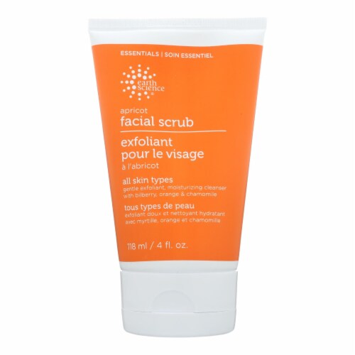 Earth Science Facial Scrub Apricot Gentle - 4 fl oz Perspective: front