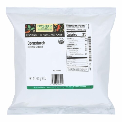 Frontier Herb Cornstarch Organic - Single Bulk Item - 1LB Perspective: front