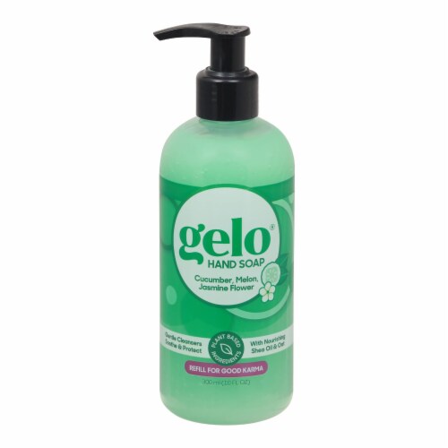 Gelo - Gel Hand Soap - Cucumber, Melon, Jasmine Flower - 1 Each 1-10 FZ Perspective: front