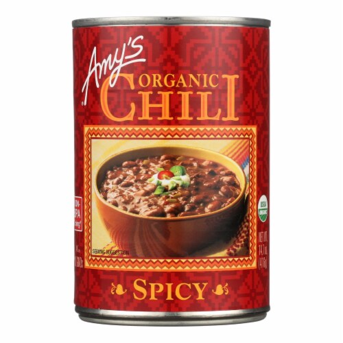 Amy's - Organic Spicy Chili - Case of 12 - 14.7 oz Perspective: front