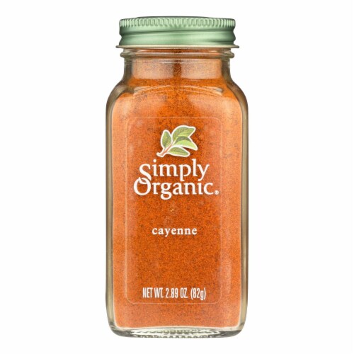 Simply Organic Cayenne Pepper - Organic - 2.89 oz - Pack of 3 Perspective: front