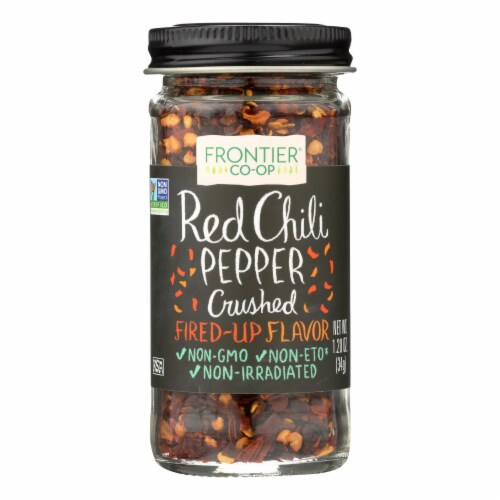 Frontier Herb Red Chili Peppers - Crushed - 1.2 oz - Pack of 3 Perspective: front