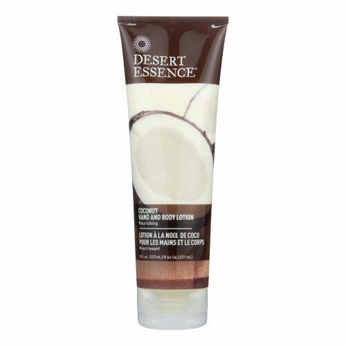 Desert Essence - Hand and Body Lotion Coconut - 8 fl oz Perspective: front