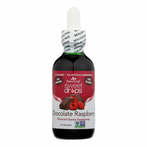Sweet Leaf Liquid Stevia Chocolate Raspberry - 2 fl oz Perspective: front
