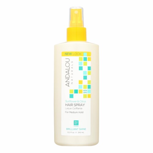 Andalou Naturals Perfect Hold Hair Spray Sunflower and Citrus - 8.2 fl oz Perspective: front