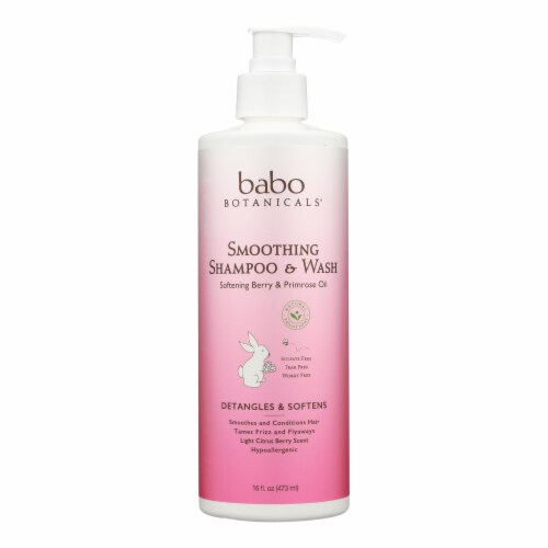 Babo Botanicals - Shampoo - Softening Berry and Primrose Oil - 1 Each - 16 fl oz. Perspective: front