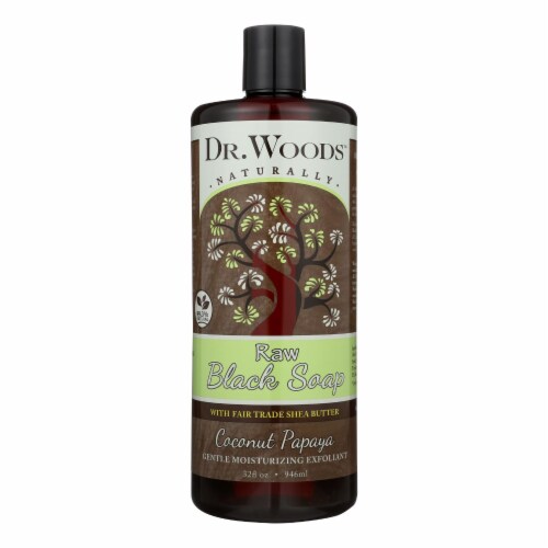 Dr. Woods Naturals Black Soap - Shea Vision - Coconut - 32 oz Perspective: front
